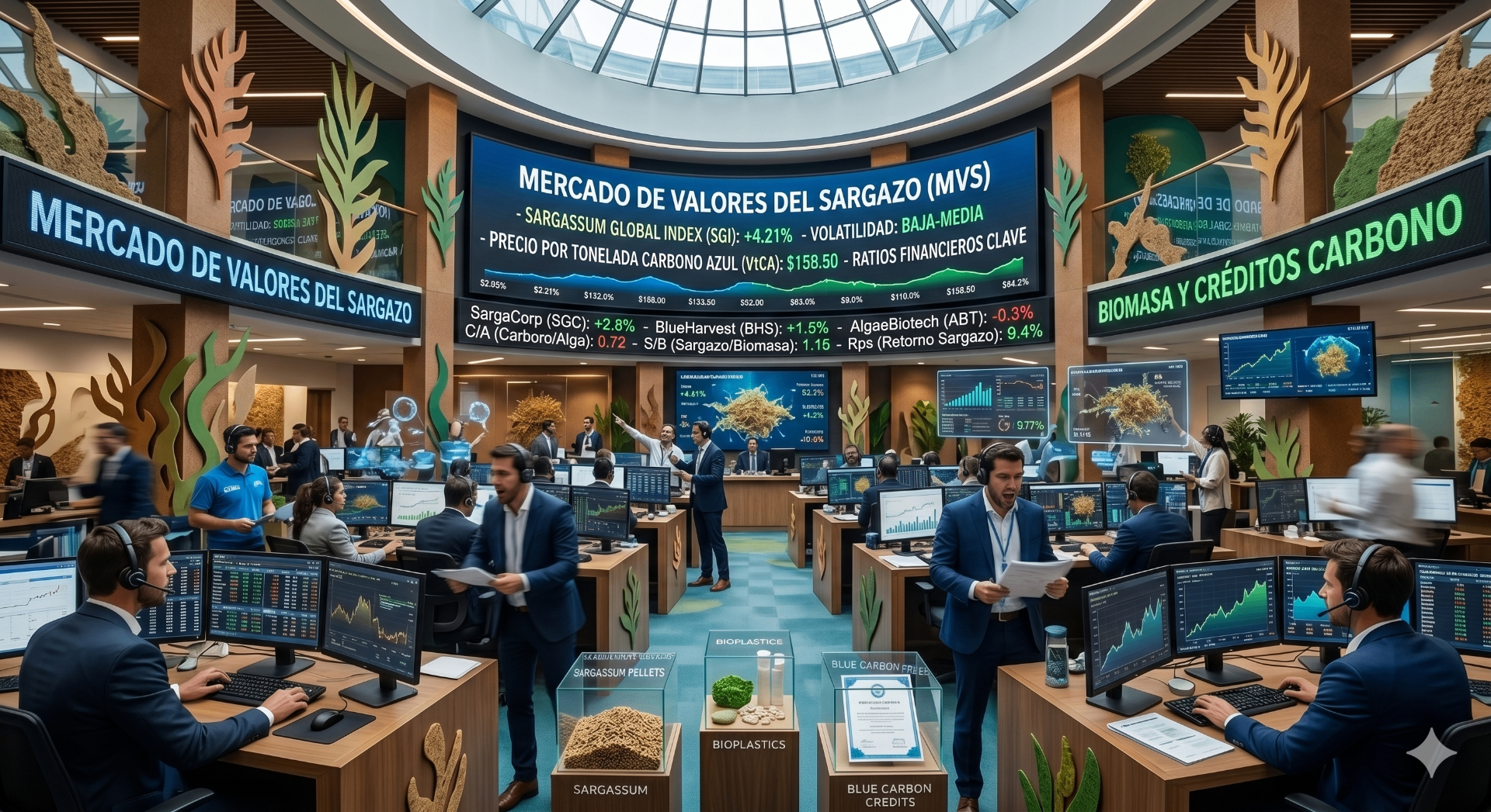 Mercado de Valores del Sargazo (MVS) trading floor